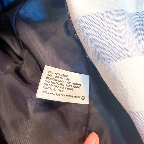 Merona Blue and White Striped Blazer - Picture 15 of 16
